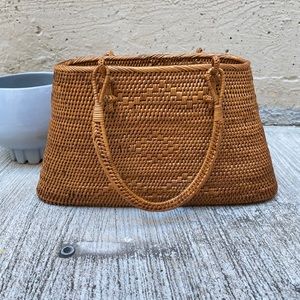 Small basket weave purse